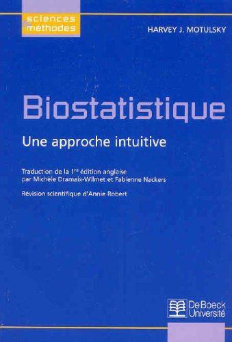 Biostatistique: une approche intuitive
