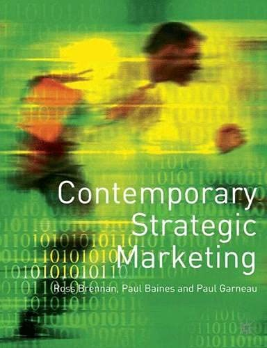Contemporary strategic marketing