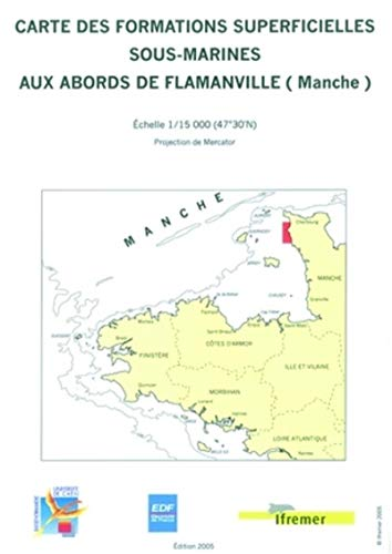 Carte des formations superficielles sous-marines aux abords de Flamanville