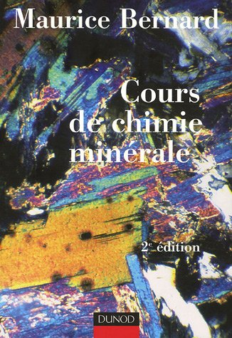 COURS DE CHIMIE MINERALE, 1