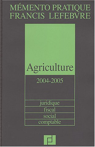 AGRICULTURE 2004-2005, 1