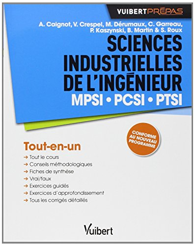 Sciences industrielles de l'ingénieur MPSI, PCSI, PTSI