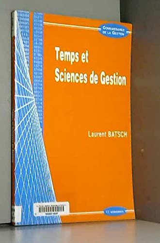TEMPS ET SCIENCES DE GESTION, 1