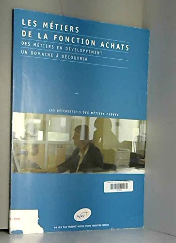 LES METIERS DE LA FONCTION ACHATS, 1