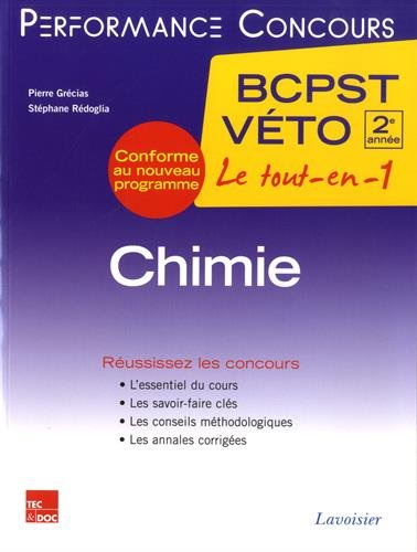Chimie, 2e année BCPST-Véto
