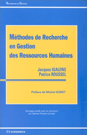METHODES DE RECHERCHE EN GESTION DES RESSOURCES HUMAINES, 1