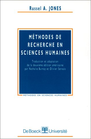 METHODES DE RECHERCHE EN SCIENCES HUMAINES
